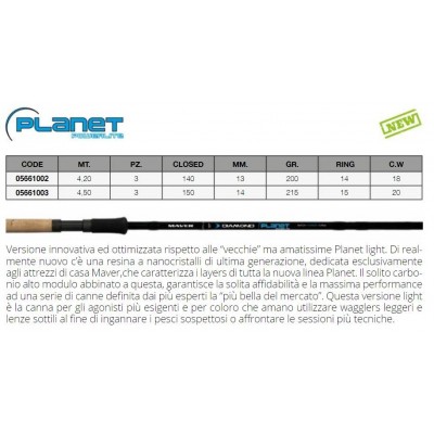 maver DIAMOND PLANET POWERLITE MATCH