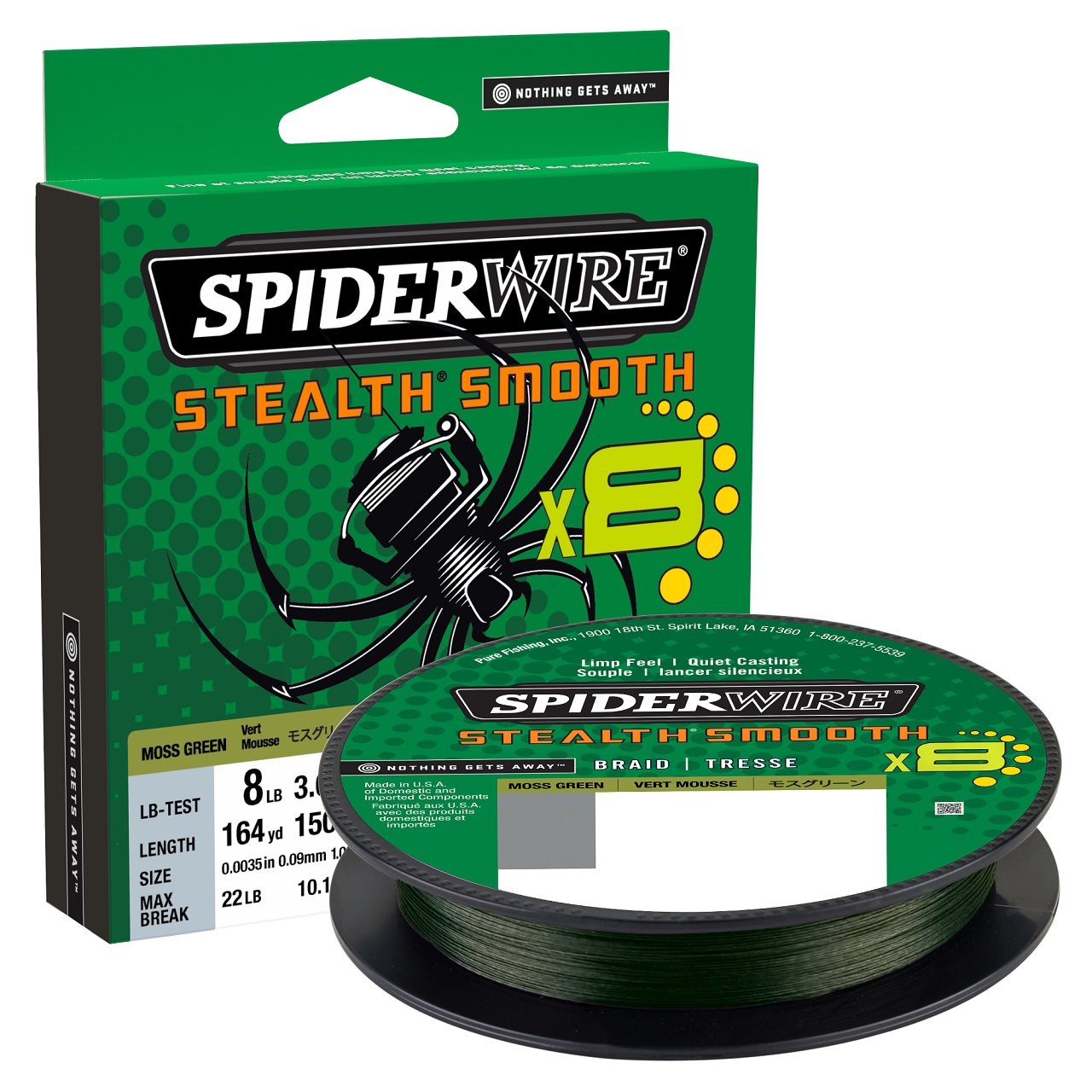 SpiderWire Stealth Smooth x8 Moss Green 150 mt