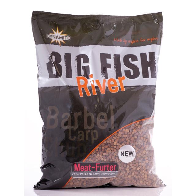 DYNAMITE BAITS BIG FISH RIVER FEED PELLETS MEAT-FURTER
