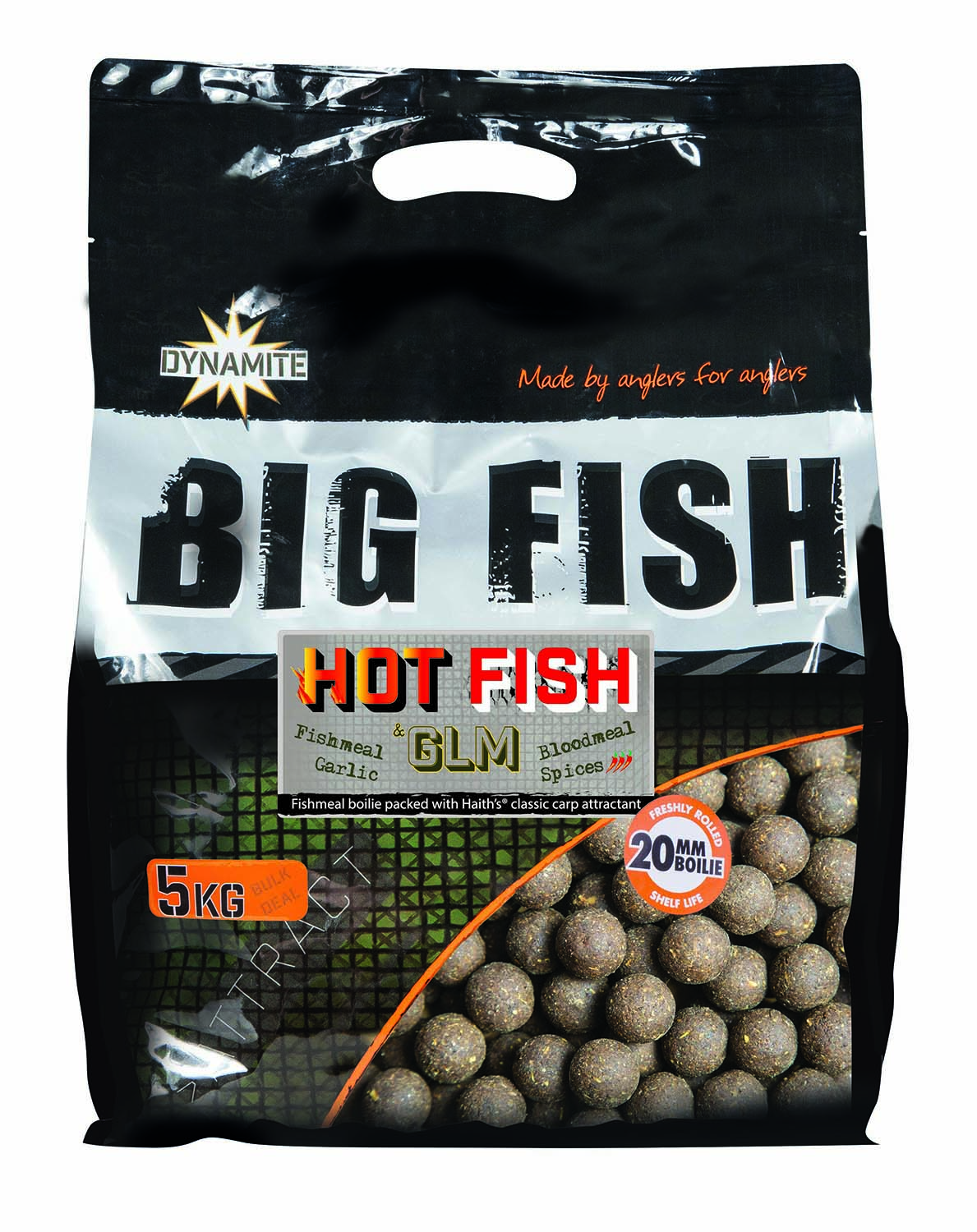 DYNAMITE BAITS HOT FISH & GLM 5KG 15MM