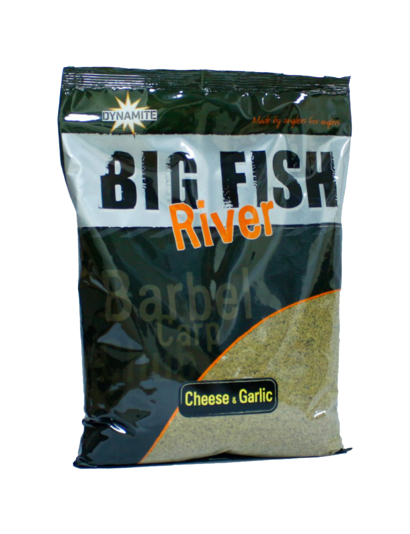 DYNAMITE BAITS BIG FISH RIVER GROUNDBAIT CHEESE/GARLIC 1,8KG