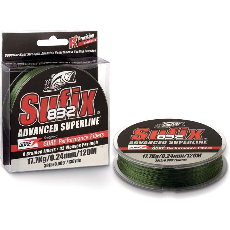 SUFIX 832 BRAID VERT OLIVE 120M