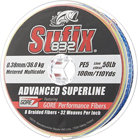 SUFIX 832 BRAID MULTICOLORE 300M