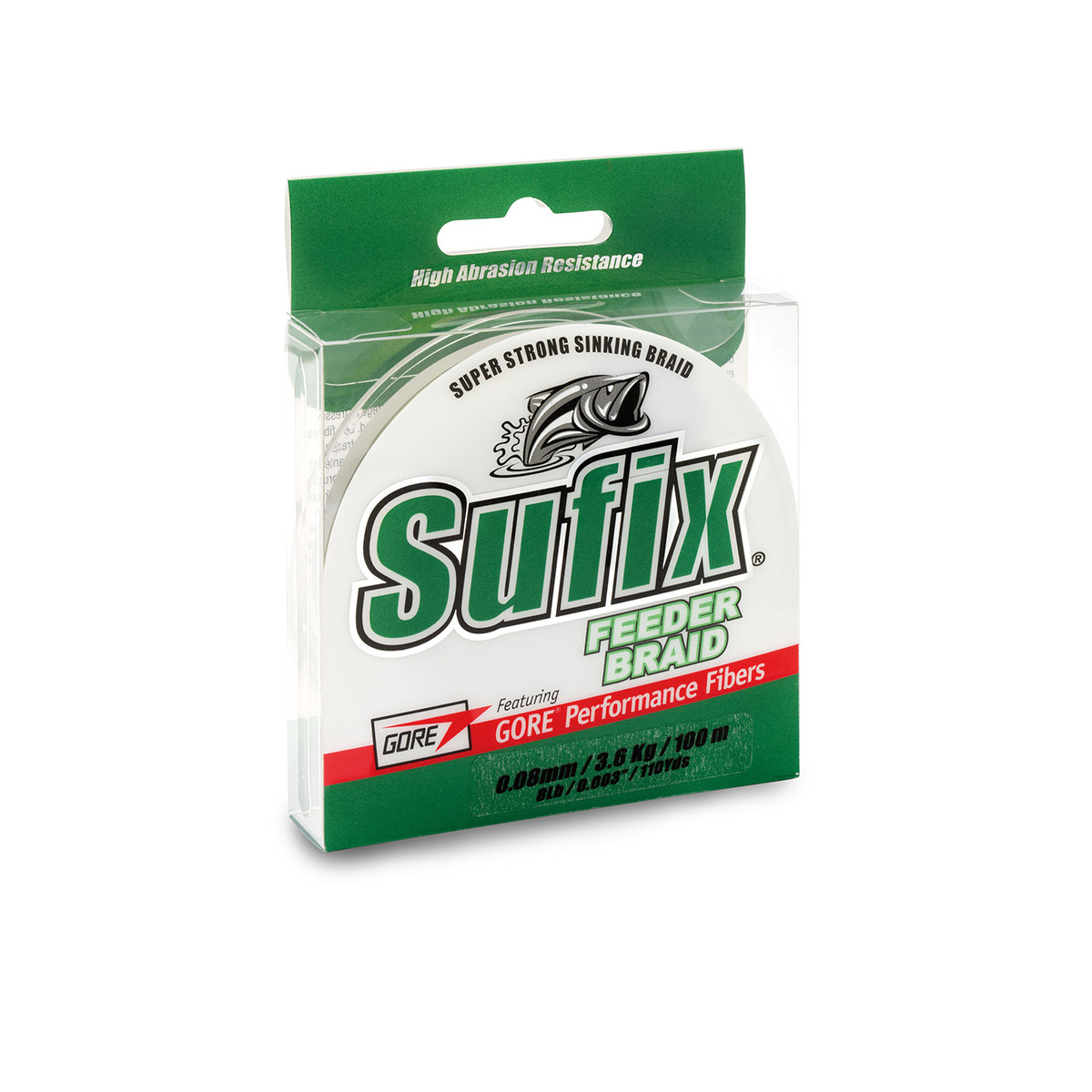 SUFIX FEEDER BRAID GREEN 150M