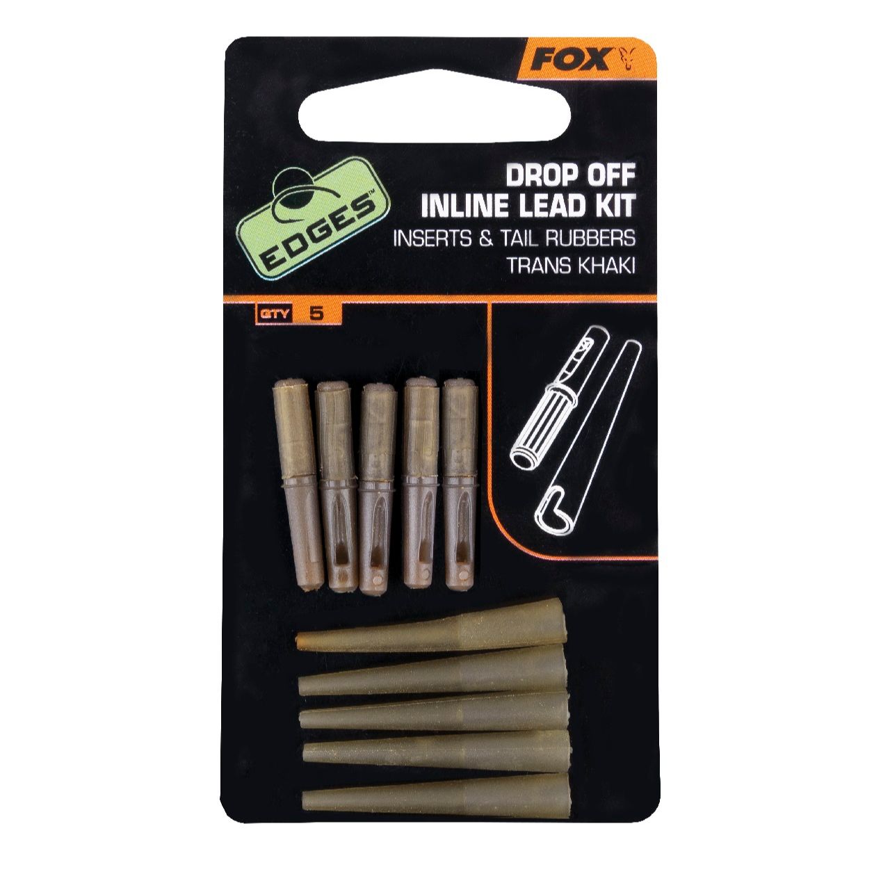 fox EDGES DROP OFF INLINE LEAD KIT