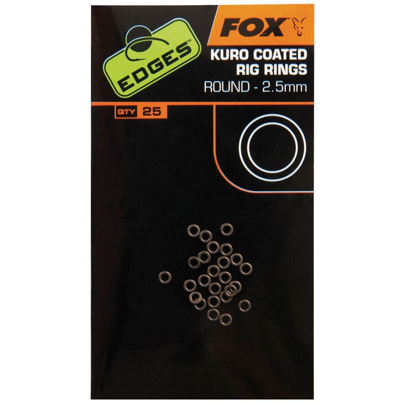 fox EDGES KURO COATED RIG RINGS ROUND