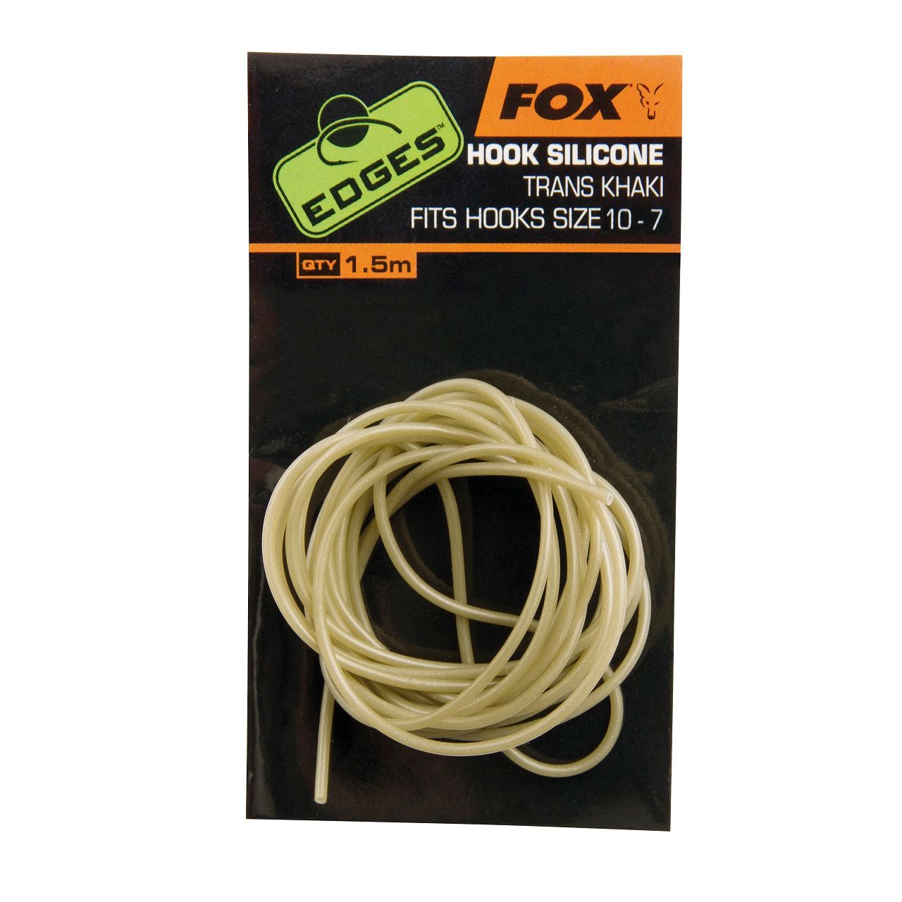 fox EDGES HOOK SILICONE TRANS KHAKI