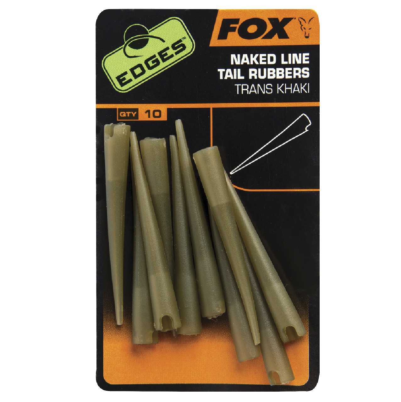 fox EDGES NAKED LINE TAIL RUBBERS
