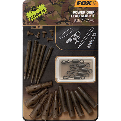 fox EDGES POWER GRIP LEAD CLIP KIT CAMO