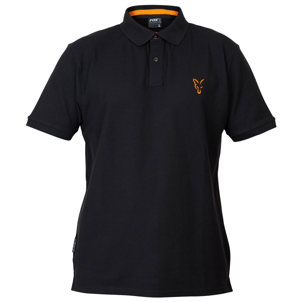 fox FOX COLLECTION BLACK/ORANGE POLO SHIRT