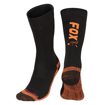 fox Fox Black / Orange Thermolite long sock
