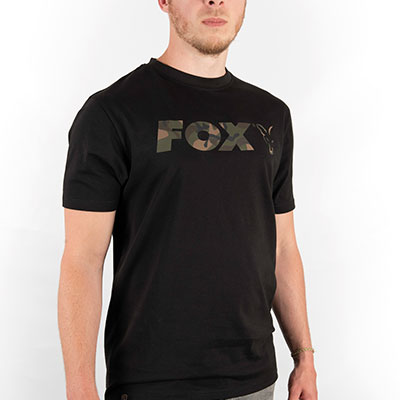 fox Fox Black/Camo Chest Print T-Shirt