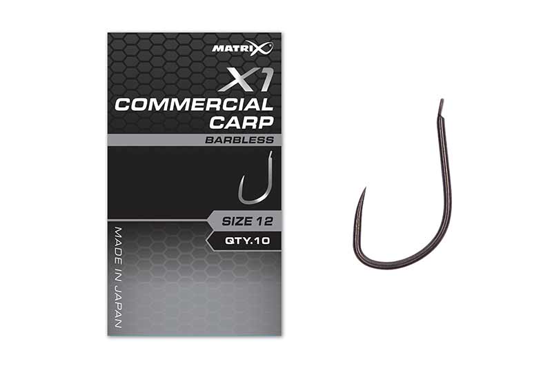 matrix X1 Commercial Carp Hook SZ 12 B/LESS