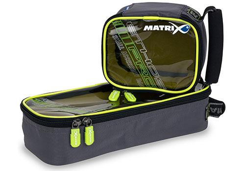 matrix Matrix Pro accessory bag clear top lime lining