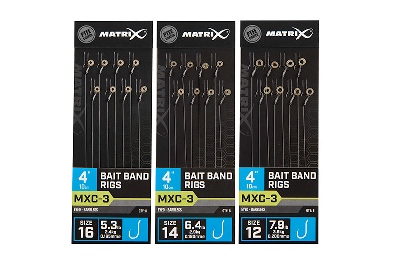 matrix MXC-3 Bait Band Rigs 10cm/4ins
