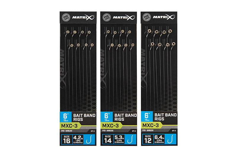 matrix MXC-3 Bait Band Rigs 15cm/6ins