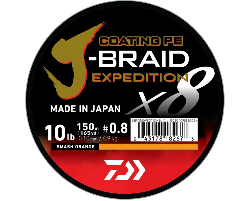 Daiwa JBRAID EXPEDITION X8 150M DARK GREEN