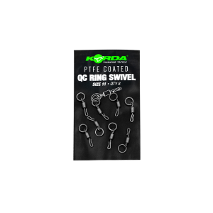 Korda PTFE QC Ring Swivel Size 11 (8pcs)