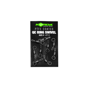 Korda PTFE QC Ring Swivel Size 8 (8pcs)