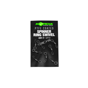 Korda PTFE Spinner Ring Swivels Size 11 (8pcs)