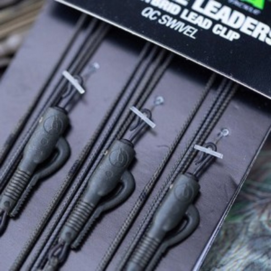 Korda LEADCORE LEADERS - HYBRID LEAD CLIP QC SWIVEL