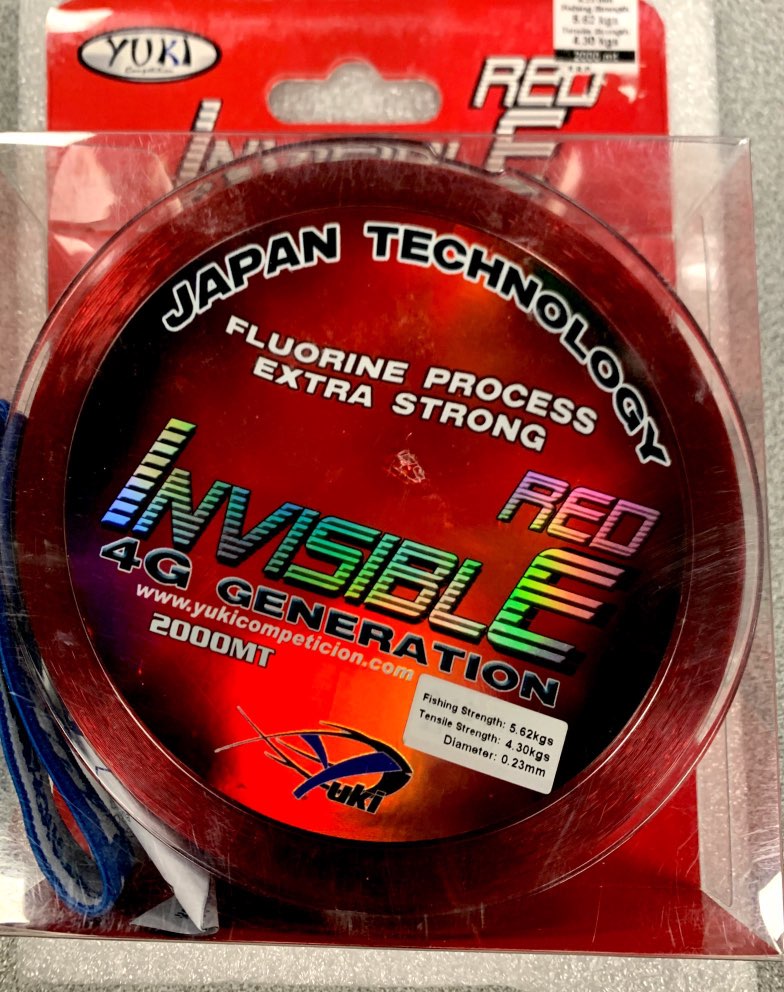 Yuki NYLON INVISIBLE RED 2000MT