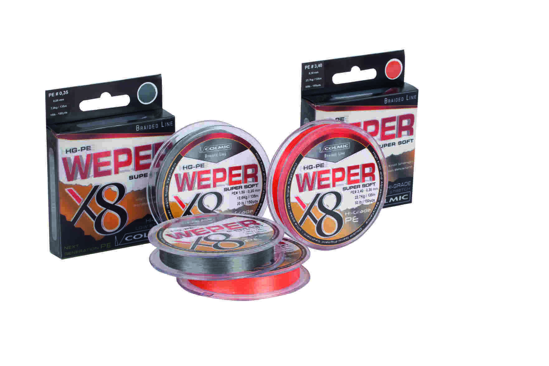 colmic WEPER X8 ORANGE-150yds