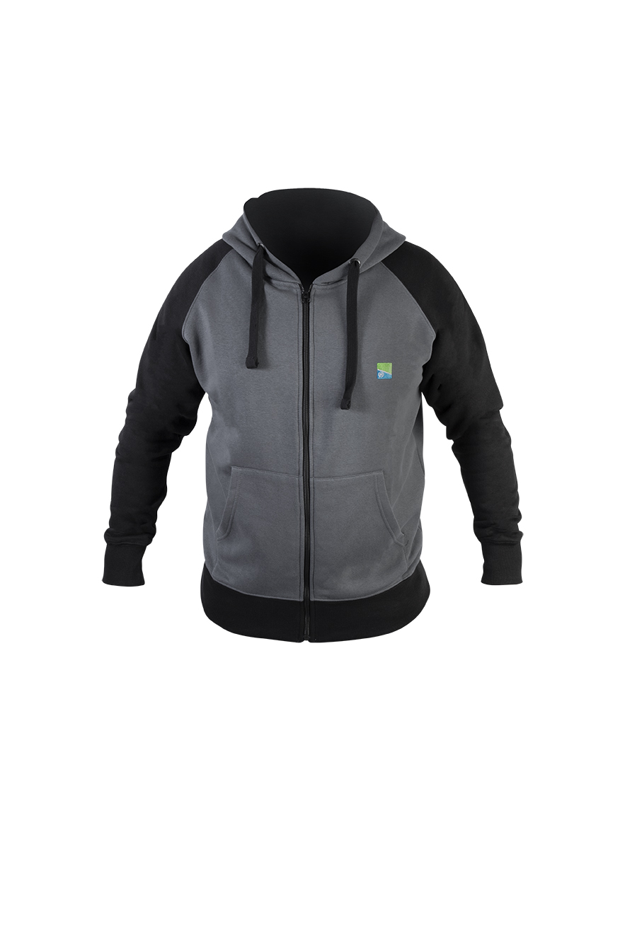 preston PRESTON GREY ZIP-HOODIE