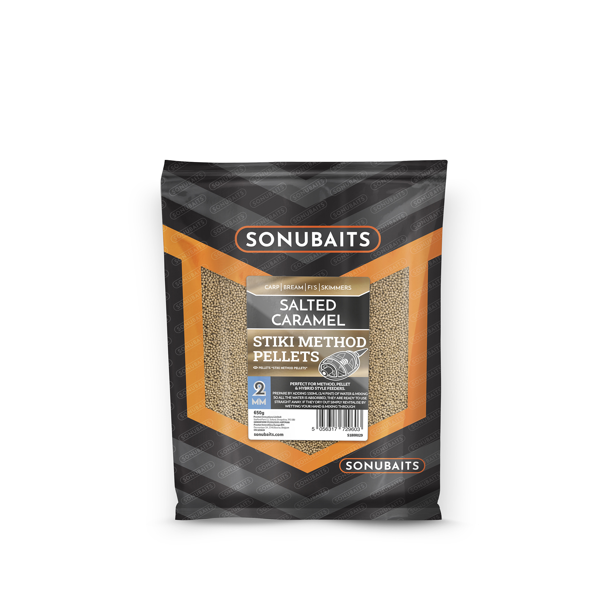 Sonubait STIKI SALTED CARAMEL METHOD PELLET 2MM
