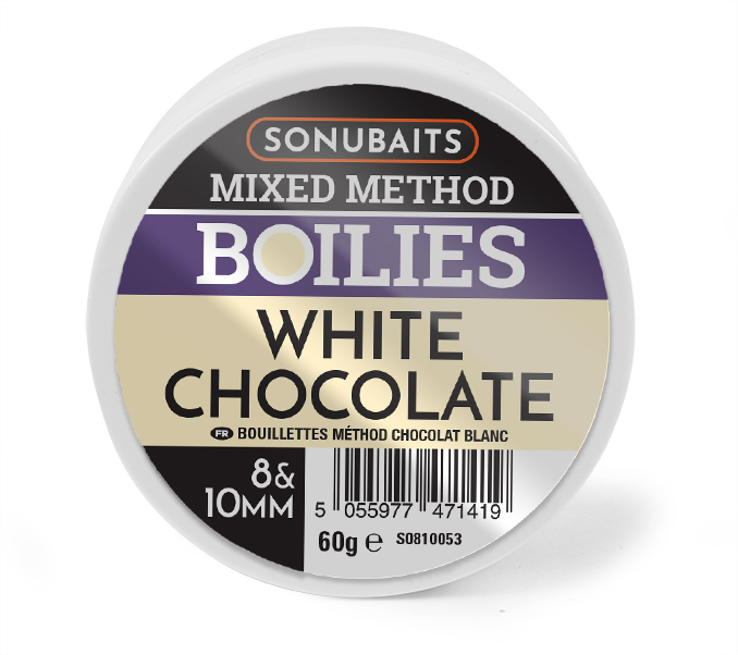 Sonubaits SONU MIXED METHOD BOILIES - WHITE CHOCOL