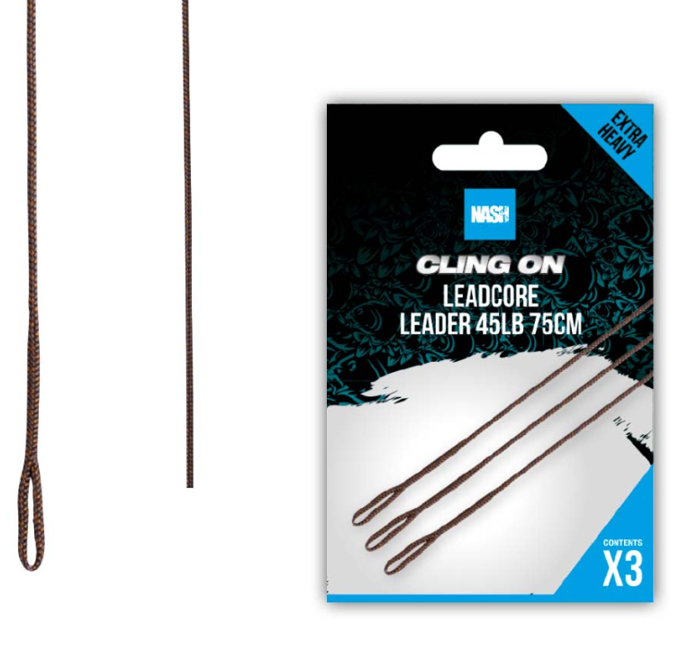Nash Ready Tied Leadcore Leader 75cm